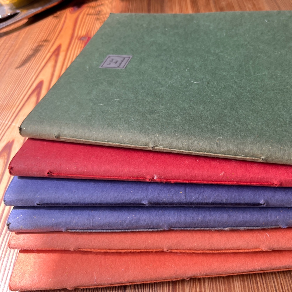 French Handmade Paper Journals Set of 6 - Picture 2 of 5
